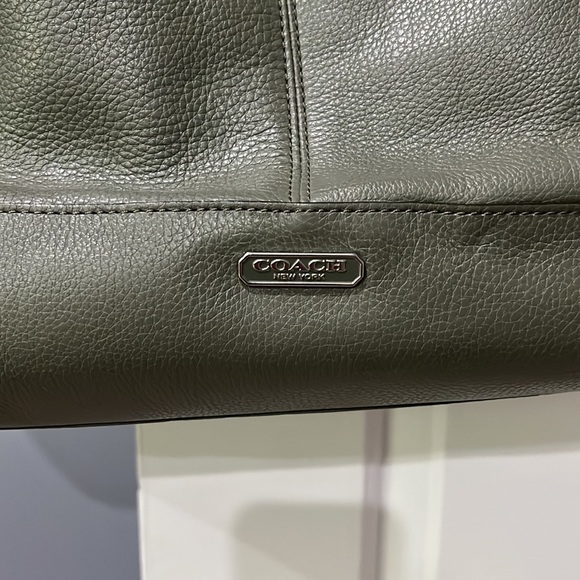 Sage color small Coach Tote - Picture 2 of 3